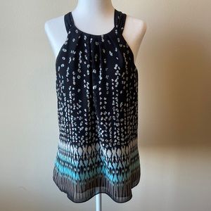 Ann Taylor Pretty Black Size 8 Sleeveless Top